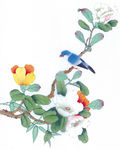 中式花鸟工笔画