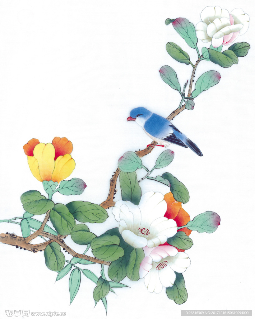 中式花鸟工笔画