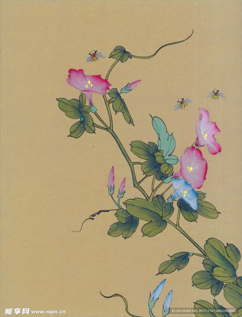 中式花鸟工笔画