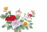 中式花鸟工笔画