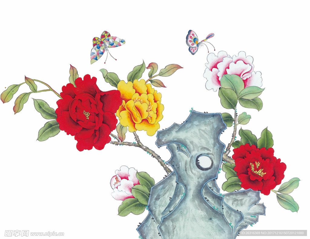 中式花鸟工笔画