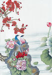 中式花鸟工笔画