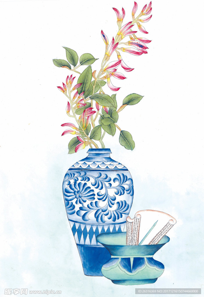 中式花鸟工笔画