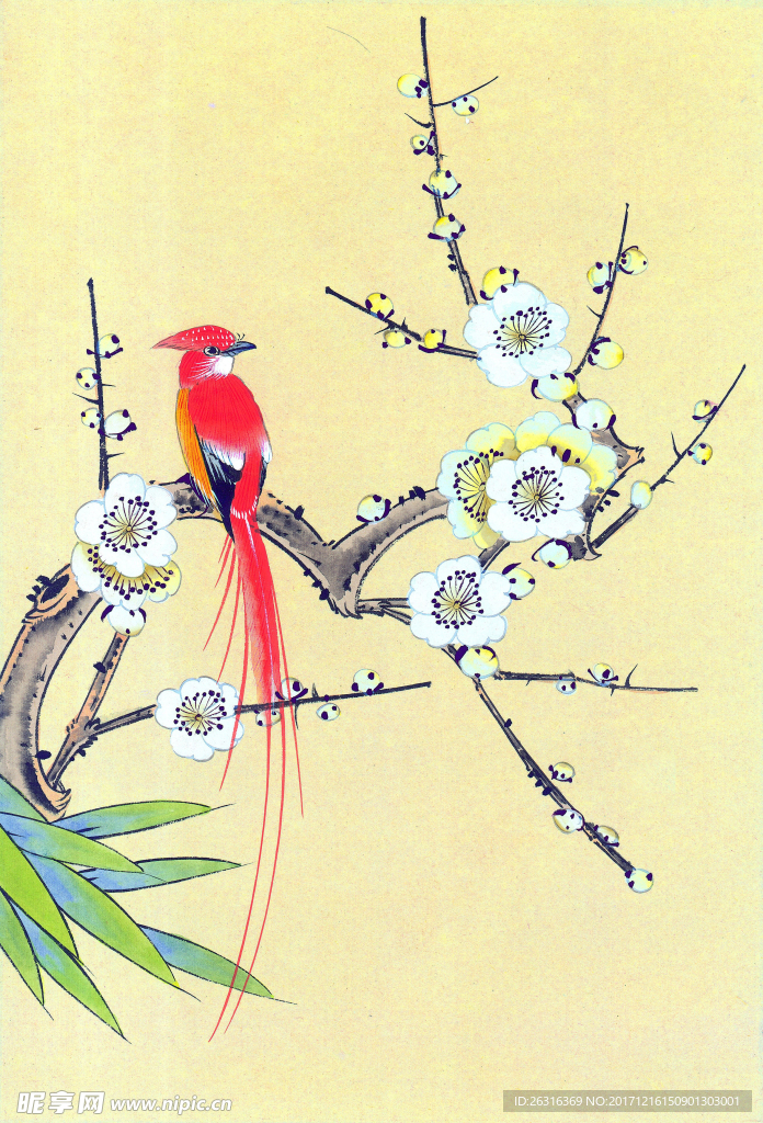 中式花鸟工笔画