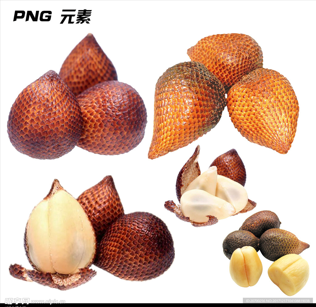 蛇皮果免扣元素