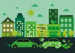 城市 楼房 汽车 低碳环保