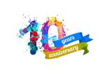10周年色彩喷溅潮流icon