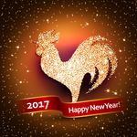 金鸡2017新年快乐背景