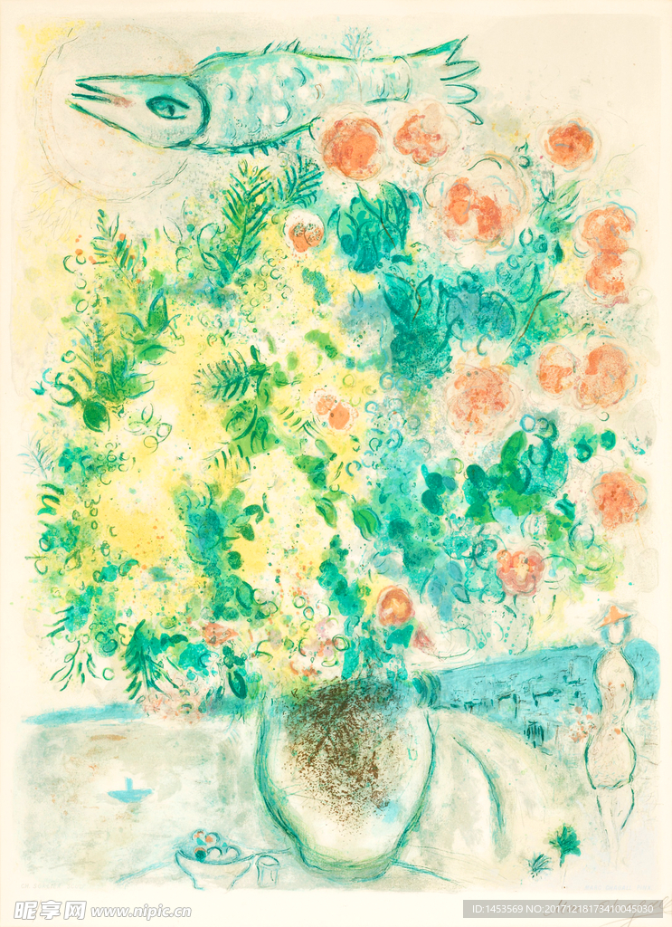 印象派  抽象画 夏加尔作品