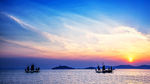 夕阳下的大海风景