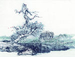中式山水工笔画