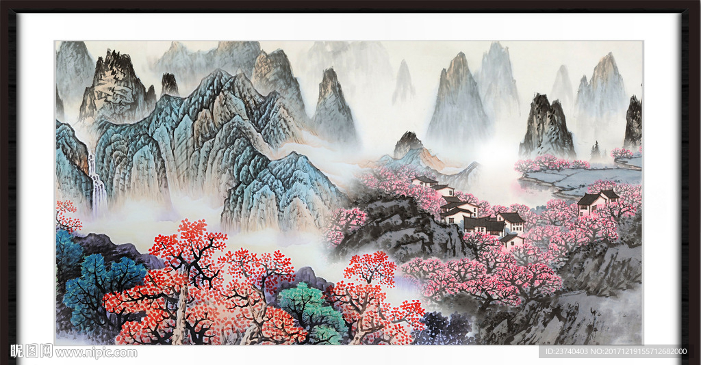 巨幅山水画