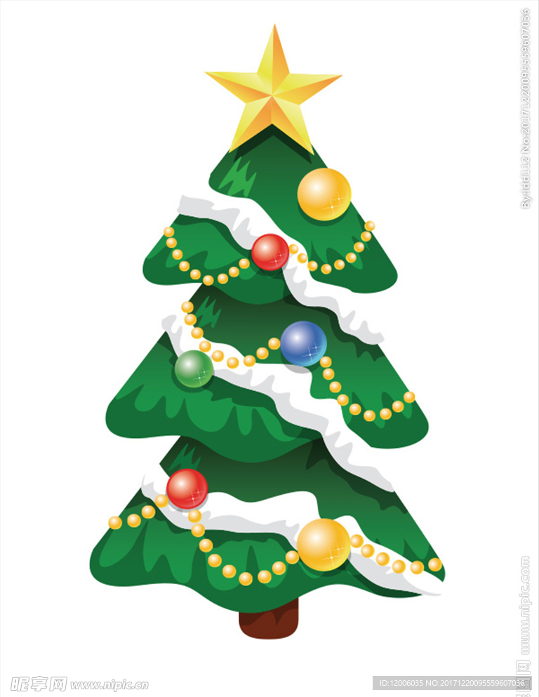 卡通圣诞树装饰