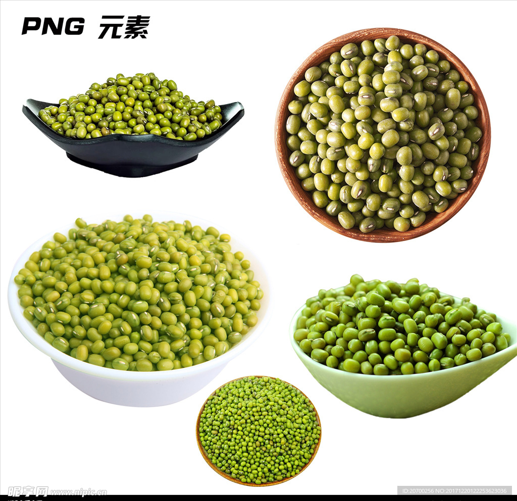 绿豆免扣元素