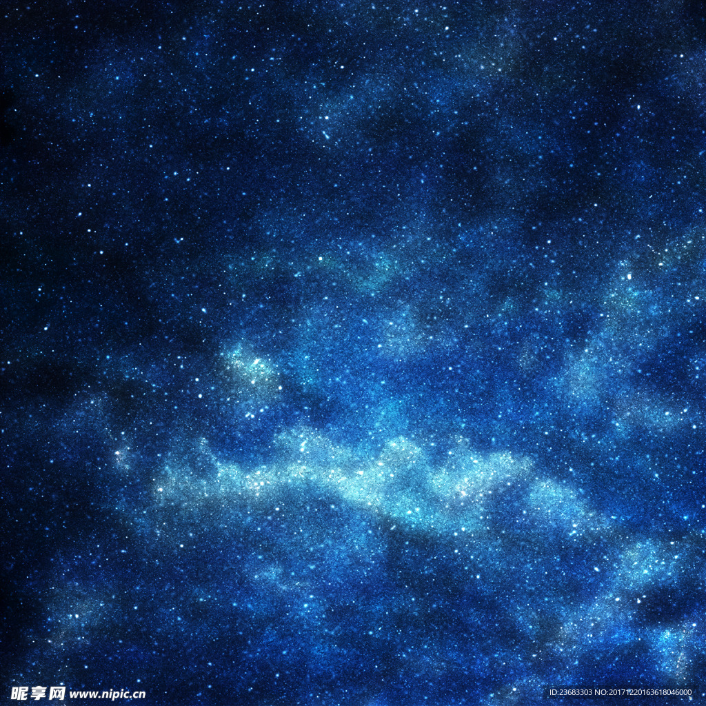 蓝色星空图片素材