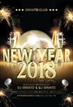 金色奢华2018新年派对海报