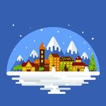 平安夜下雪卡通主图