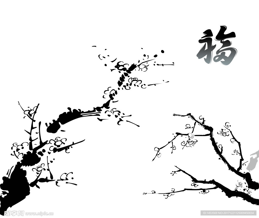 国画梅花