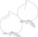 桃子矢量素材