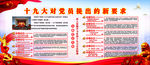十九大党章修改展板宣传栏