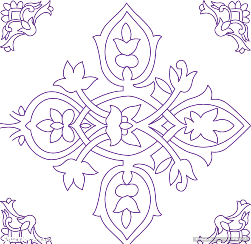 欧式花纹