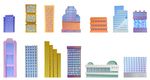 高楼建筑矢量图