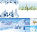 冬季雪景建筑