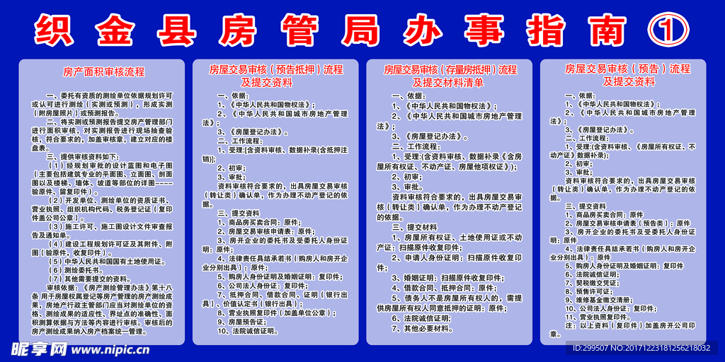 房管局办事指南流程图