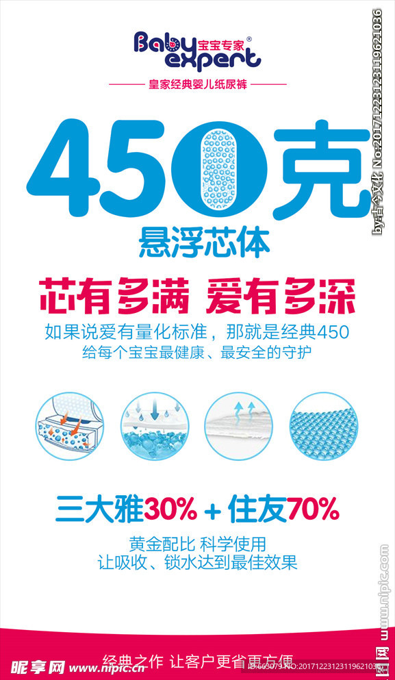 450克悬浮芯体纸尿裤