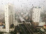 下雨天玻璃