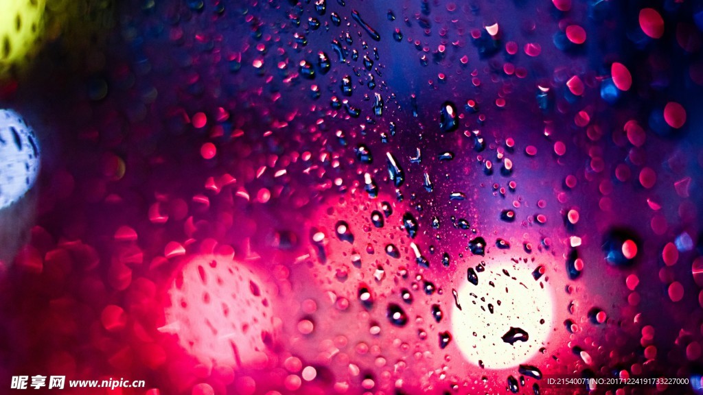 下雨天玻璃