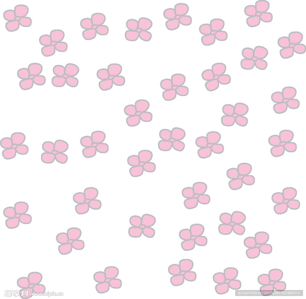 小花底纹