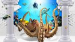 章鱼 水族馆3D背景