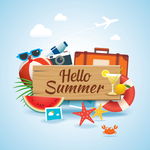 夏日沙滩