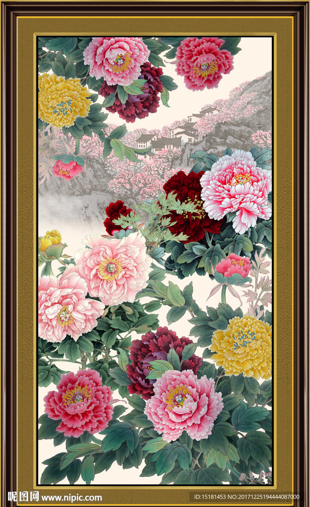 国画牡丹