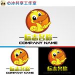 鸭logo设计