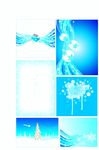 蓝色冬季矢量