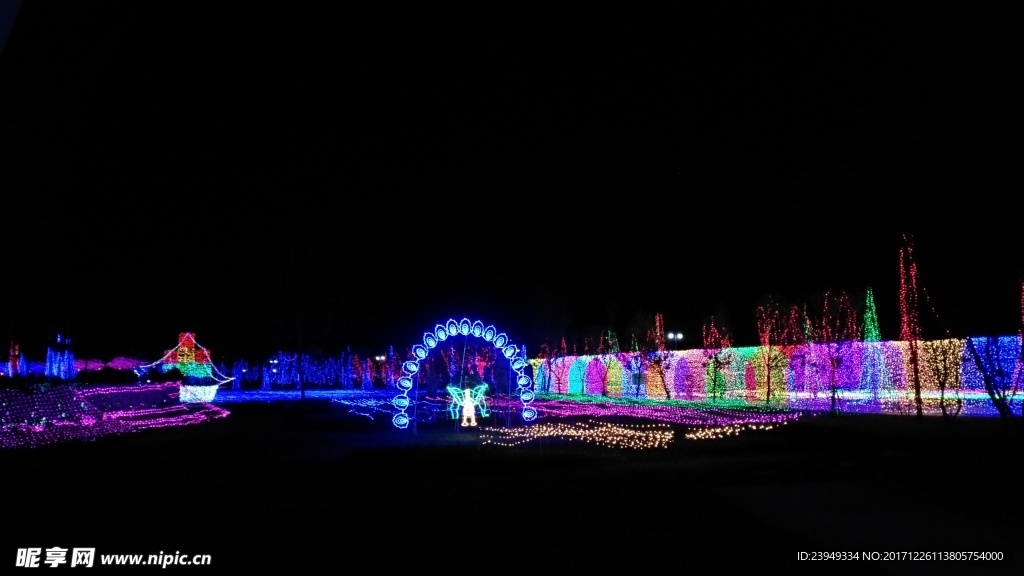 公园夜景