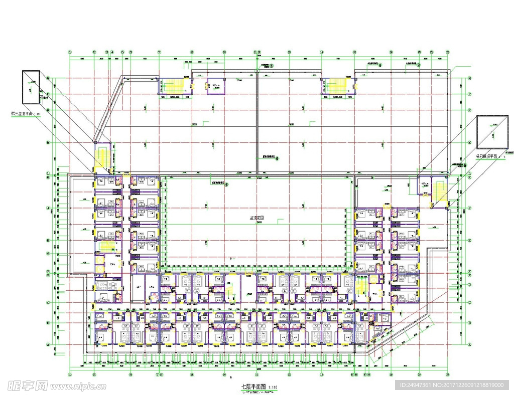 7层大型建筑CAD四施工图
