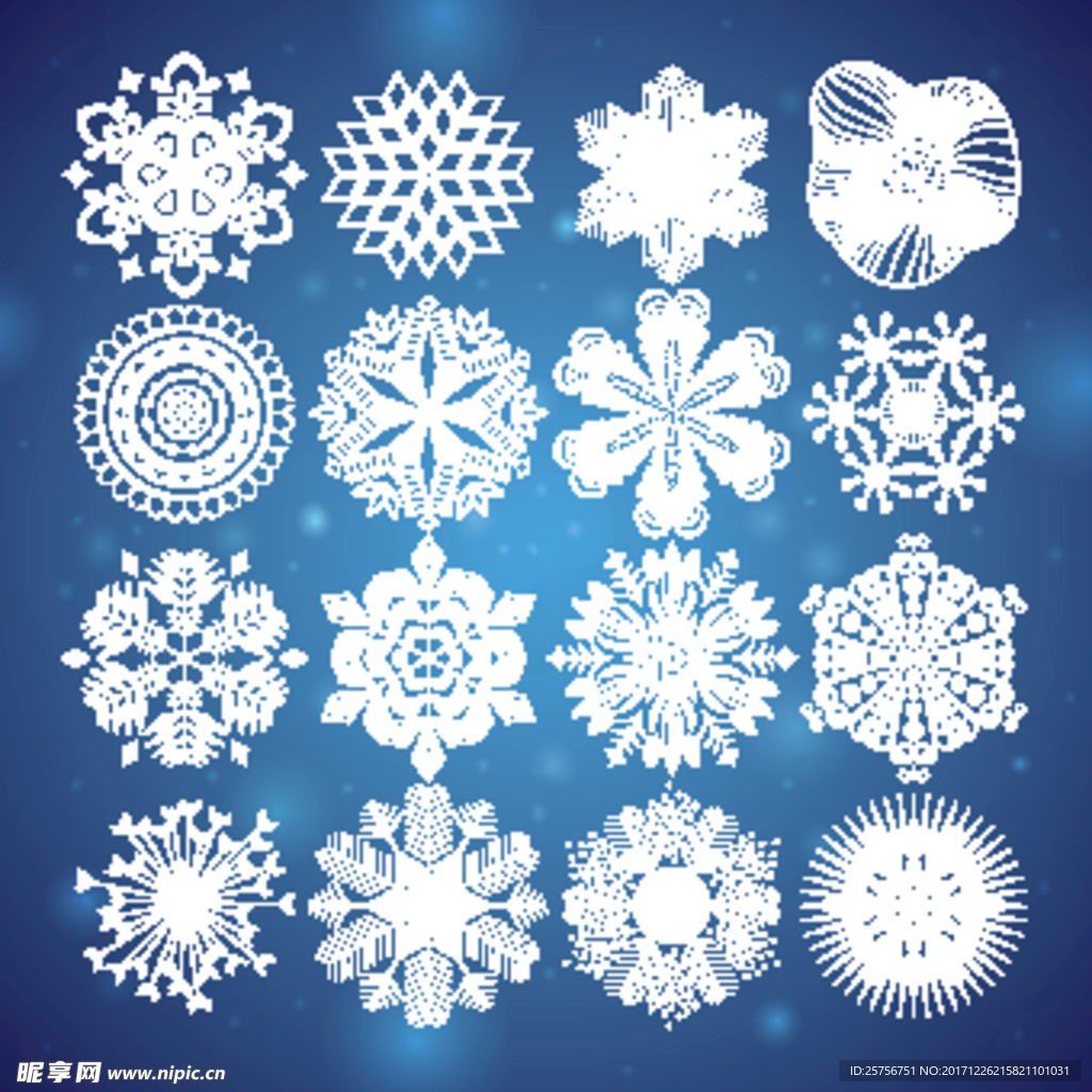 雪花花纹