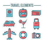 旅行元素图标