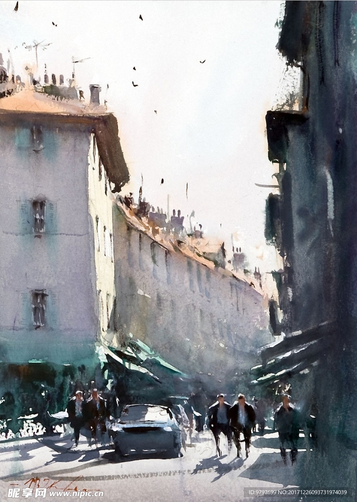 水彩 约瑟夫 Joseph