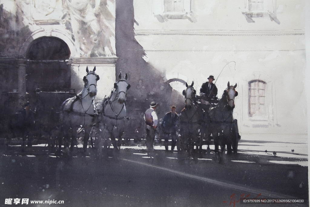 水彩 约瑟夫 Joseph