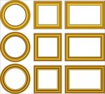 创意金色相框矢量素材