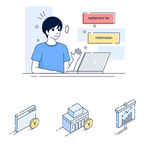 手机引导页 金融图标