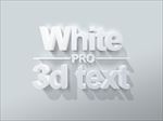 明暗亚光黑白3D特效字
