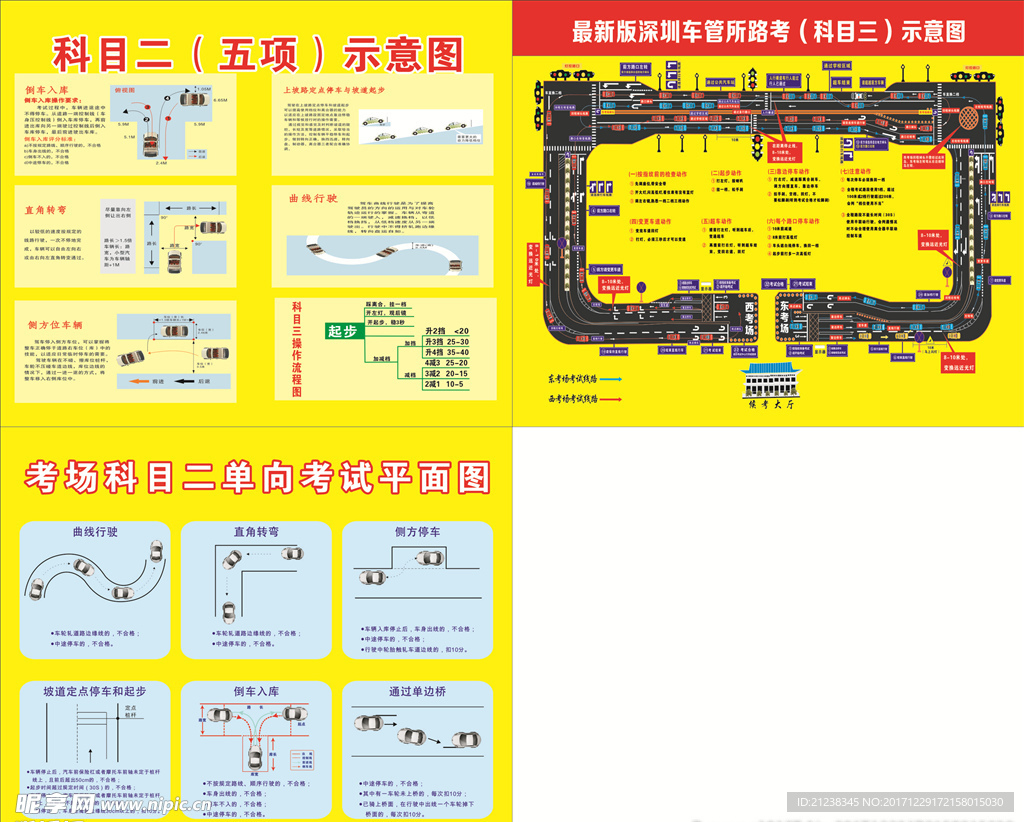 科目二 科目三考场示意图