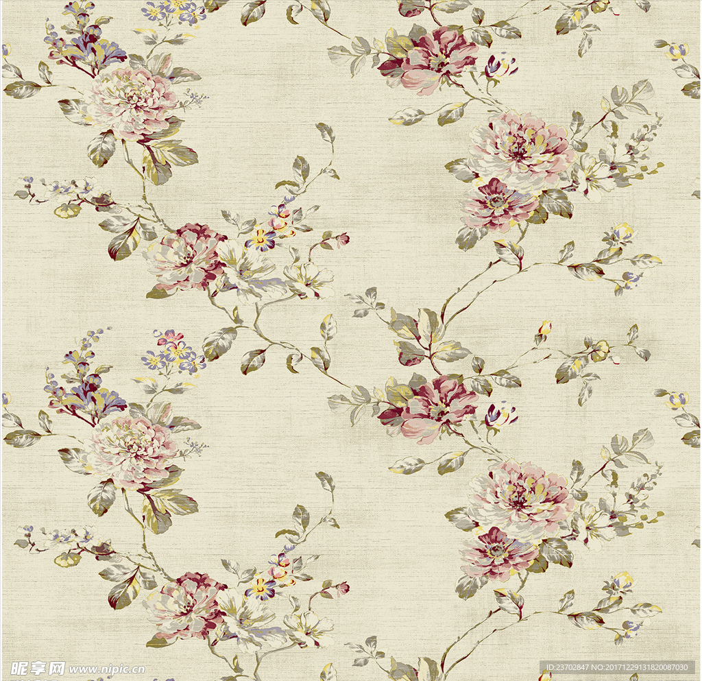 墙纸墙布花型分层文件