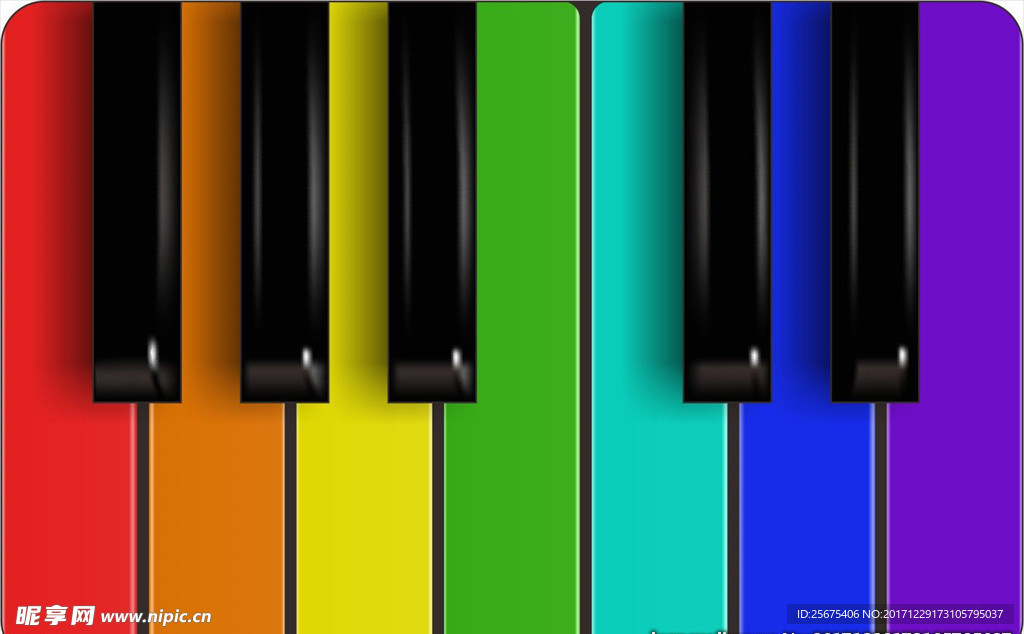 彩色钢琴