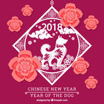 2018 狗年贴花